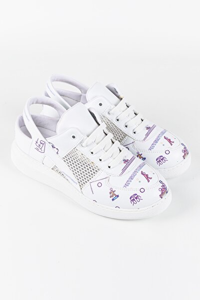 TERLİKSABO Fizyoterapi Desen Sneaker Arkadan Bantlı