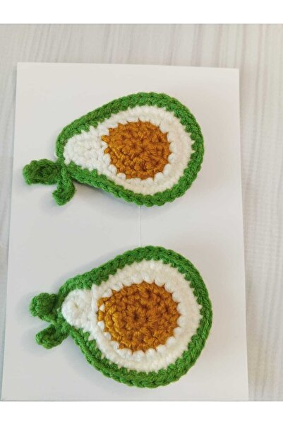 Kadın Girişimciler Atölyesi Cataramă cu motiv de fructe de avocado Închizătoare cu snap în 2 piese