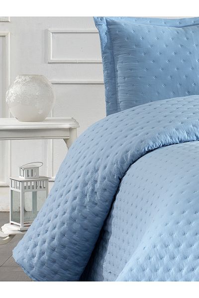 by ballı biocotton Washed Double Bedspread Set (240X260, 50X70)
