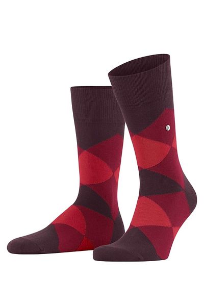 Burlington Herren Socken - Clyde, Rautenmuster, Bio-Baumwolle