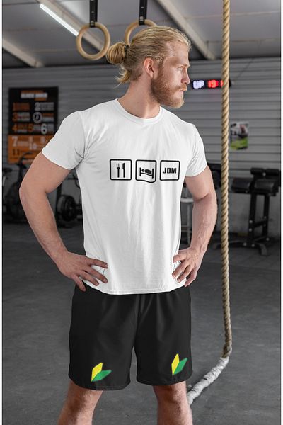 JDM Eat Sleep Unisex Bottom and Top Set (shorts-t-shirt)
