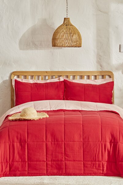 Karaca Home Barny Çift Kişilik Summer Comfort Kırmızı