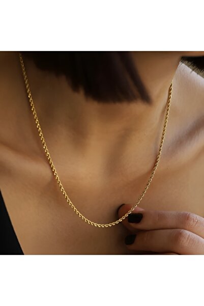 Üresinler Kuyumculuk Çeyrek Altın Için Halat Burgu Zincir Kolye