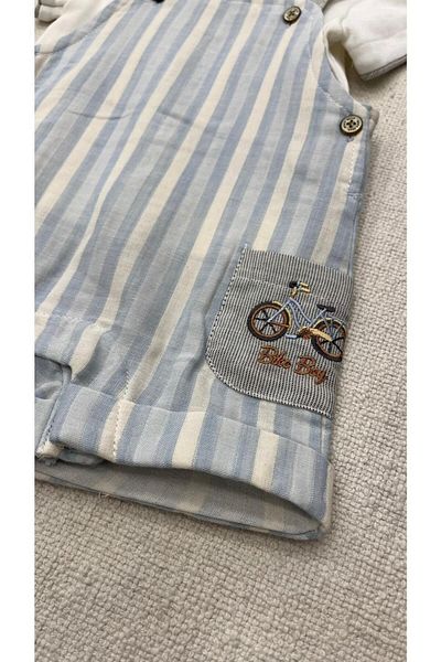 Babydola men's bebk salopet jumpsuit striped model