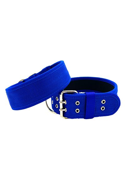 Tasma Market Navy Blue Soft Textured Large Breed Dog Collar