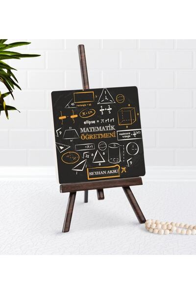 Bk Gift Kişiye Özel Matematik Öğretmeni Şovaleli Doğal Taş-10