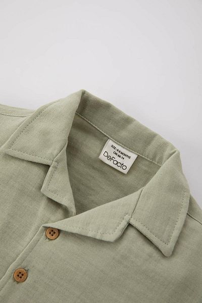 DeFacto Baby-Jungen-Musselin-Kurzarmhemd A8923a523sm