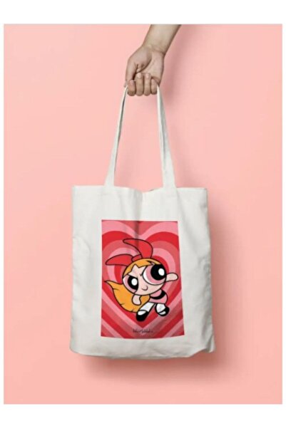 Bikutumutluluk حقيبة هدايا من القماش من POWERPUFF GIRLS GROUP LEADER BLOSSOM ...