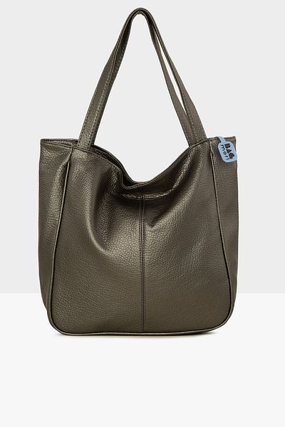 Bagmori Silver Women's Corded Textured Casual Bag M000008019