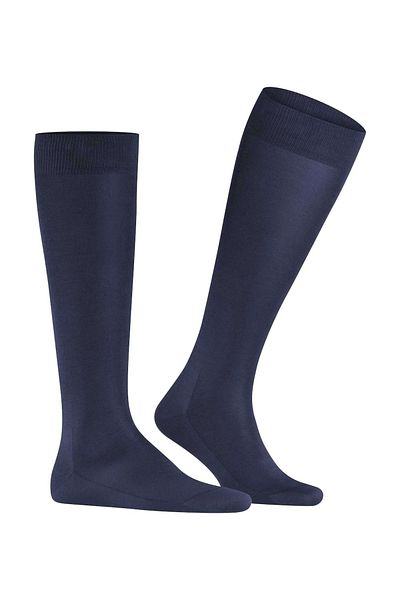 FALKE Herren Kniestrümpfe - Tiago, Socken, Bio-Baumwolle, Logo, lang, einfarbig
