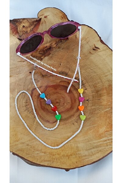 Atolye Ferda Children's Heart Themed Glasses Lanyard and Glasses Strap