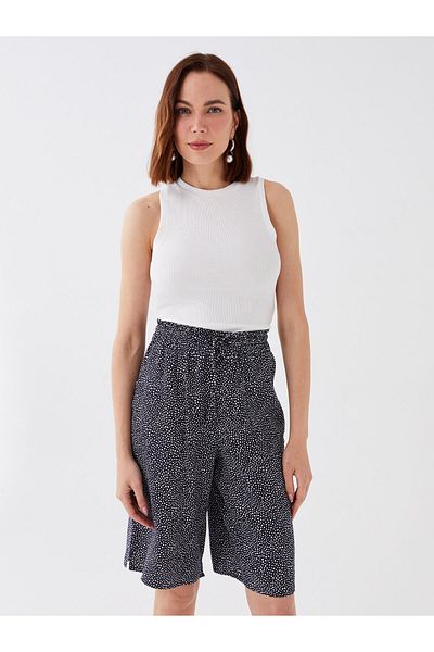 LC Waikiki Gemusterte, bequeme Damenshorts