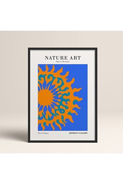 HOMEPACK Tekli Çerçeveli Soyut Renkli Desenler Flower Modern Art Tablo 30x40 ...