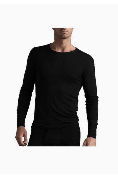 Tutku Men's Black Thermal Undershirt New Season
