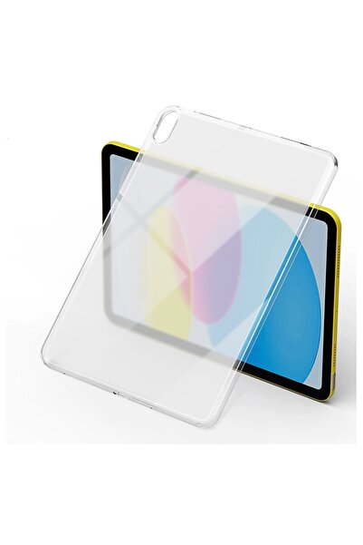 Gpack Apple iPad Mini 5 Kılıf Silikon Arkası Buzlu Lüx Koruma s1 Renksiz