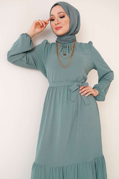 VOLT CLOTHİNG Ayrobin-Kleid für Damen mit gerafftem Detail am Kragen