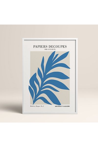 HOMEPACK Tablou cu rame din lemn alb Poster cu rame Decor artistic modern de perete (FLOWER291-WHITE-40X60)