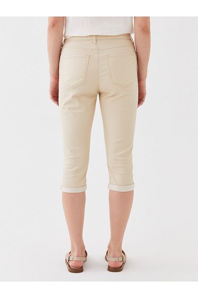LC Waikiki Schmal geschnittene Damen-Jeans-Capri