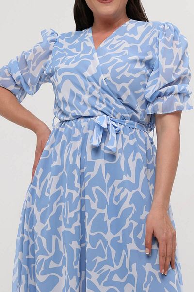 Neşeli Butik γυναικείο φόρεμα σιφόν με διπλό στήθος συν μέγεθος NM8063