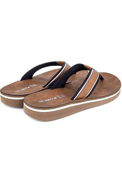 Muya شبشب رجالي من Faux Anatomical Sole Wet Floor Flip Flops