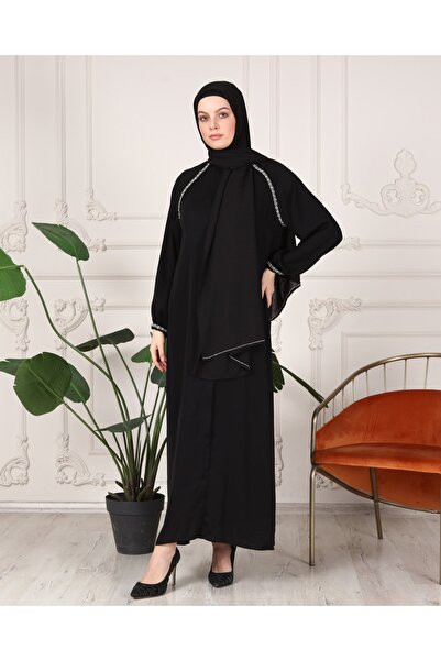 GÜLSEMALİ Креп-шифон з розкішним камінням, шаль для мусульманських жінок