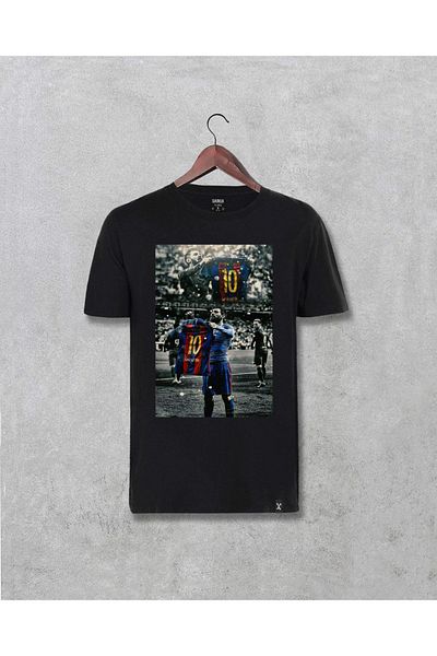 Darkia Lionel Messi Special Design εμπριμέ μαύρο T-shirt Unisex