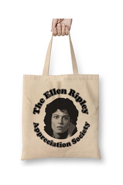 Baskı Dükkanı Υφασμάτινη τσάντα Alien The Ellen Ripley Appreciation Society με μακριά λαβή