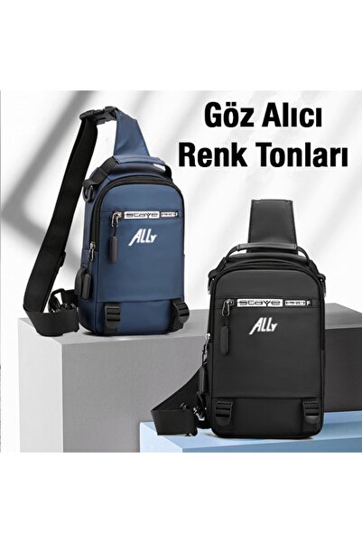 Kamardey USB Şarj Girişli Çok Fonksiyonlu Su Geçirmez Erkek Bel ve Sırt Çantası