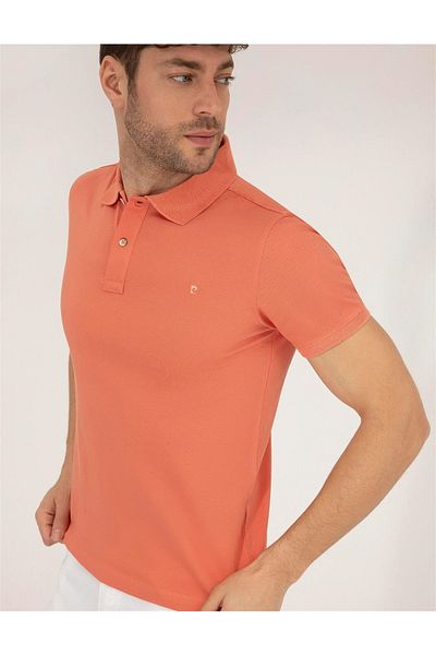 Pierre Cardin Tricou de bază Slim Fit Coral Polo Gât