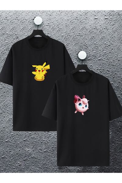 macklin Unisex Žene Muškarci Pikachu Jigglypuff Štampano Dizajn za par ljubav...