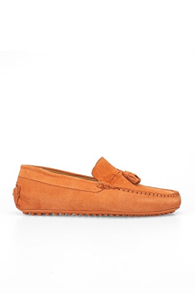 Alba Orange Hakiki Deri Erkek Loafer Ayakkabı
