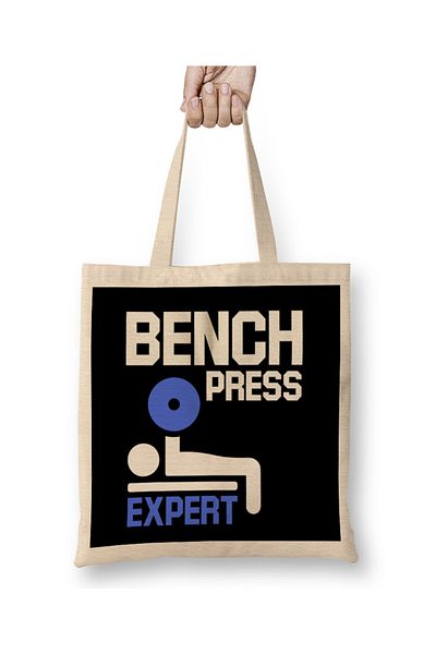 Baskı Dükkanı Παγκάκι Press Expert υφασμάτινη τσάντα με μακριά λαβή