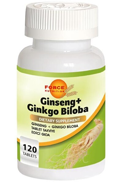 Force Nutrition Sibirya Ginsengi Tozu Ginkgo Biloba 120 Tablet Ginseng
