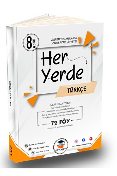 Zeka Küpü Yayınları 8.sınıf Heryerde Türkçe Soru Bankası