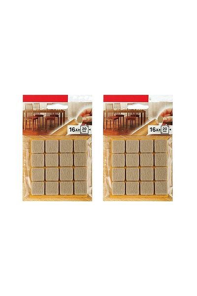 Stabilit Furniture Leg Felt Hardwood Floor Protection 20 Mm, 2x16pcs