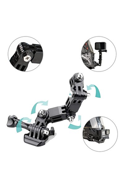 aksiyonbutik Aksiyon Kamera Gopro Uyumlu Kask Bağlantı Aparatı -