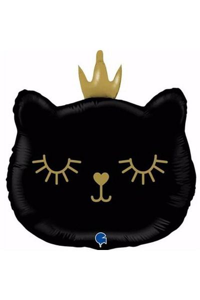 Parti Station Black Cat Black Cat 9 Years Old Balloon Set Star Balloon Foil Set Black Cat Concept Birthday Set