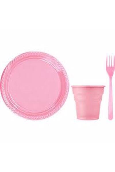 Parti Station Plastik Tabak Bardak Çatal Seti Gold Gümüş Kırmızı Siyah Sarı Y...