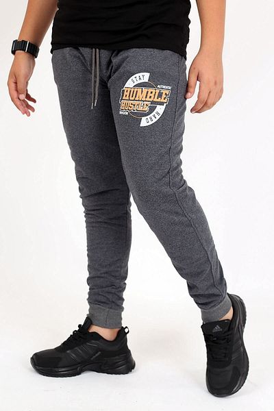Çiggo Kids Pantaloni de trening casual Humble Hustle, cu imprimeu iluminator