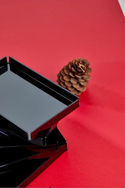 ASlife Home 4-Piece Acrylic Crystal Presentation Tray Decorative Tray