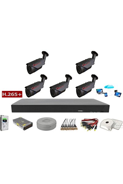 Sony 5'li 5mp Lens Ahd Full Paket Güvenlik Kamerası