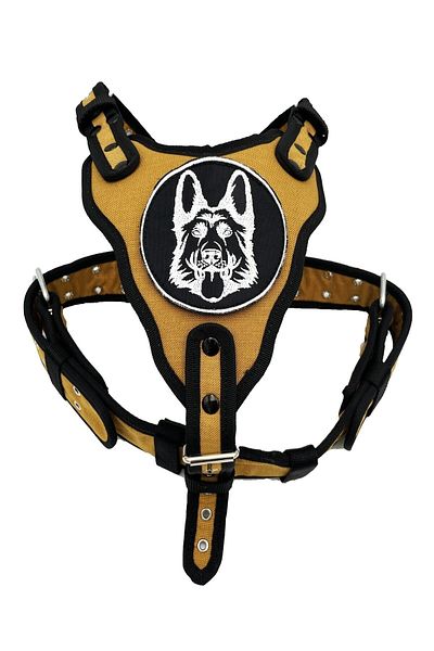 Tasma Market Mustard K9 German Shepherd Dog Chest Collar Breast Collar