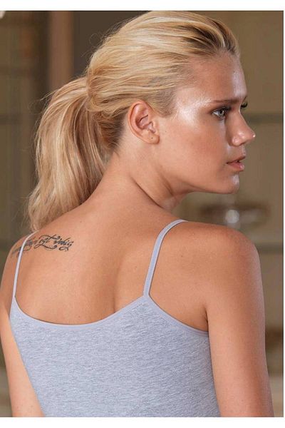Şahinler Γκρι Lycra Single Jersey γυναικείο εσώρουχο - Rope Strap M New Season (5 Οικονομικό Πακέτο)