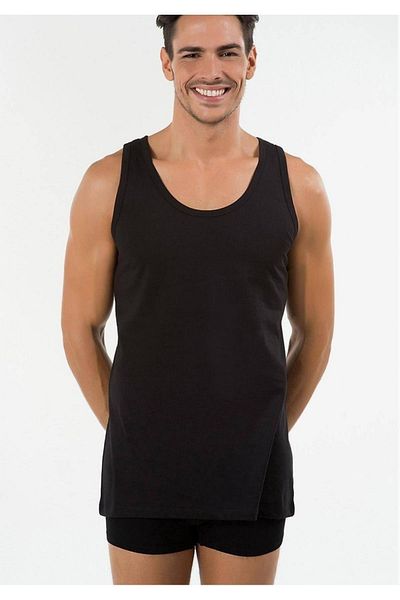 Kom Men's Undershirt Black 2xl New Season (2 Economical Package)
