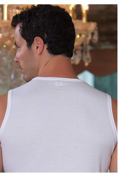 Şahinler Men's White Zero Sleeve O Neck Undershirt M By New Season (6 Pieces Economical Package)