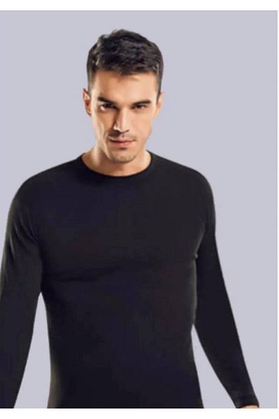 Tutku Elit Ανδρικό εσώρουχο με μακρυμάνικο λαιμό Lycra 6 τεμαχίων Νέα σεζόν