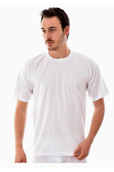 Tutku Men's Combed Cotton Crew Neck Half Sleeve Athlete Mrtb New Season (1 Piece Economical)