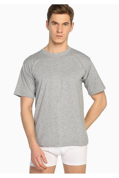 Tutku Men's Gray 2-Pack Crew Neck Undershirt Elf568tccm2 New Season