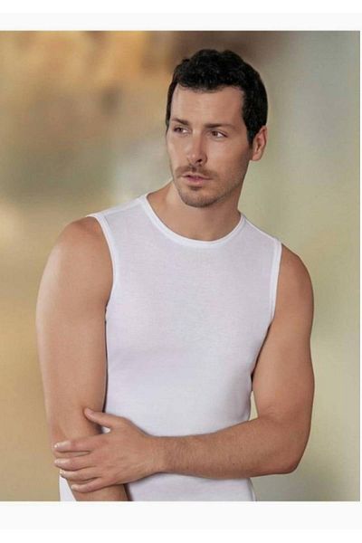 Şahinler New Season White Men's Athlete - Zero Sleeve, Rib (1 Piece Economical)