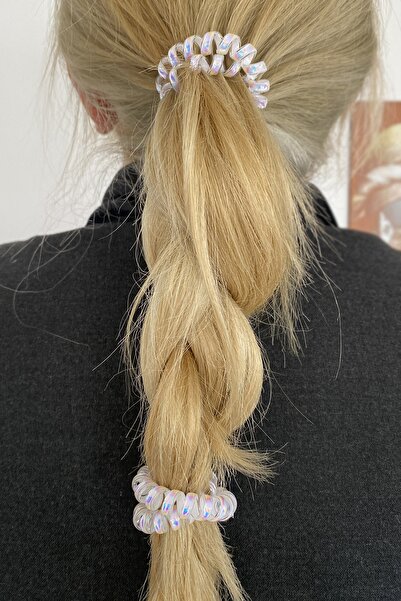 TAKIŞTIR Double Spiral Hologram Rubber Buckle